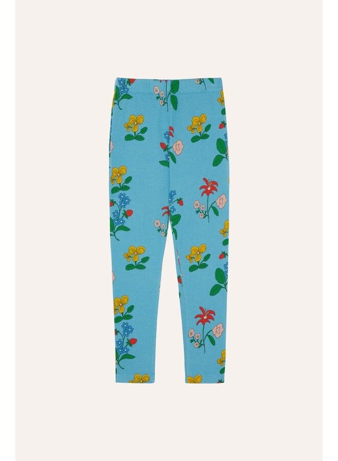 The Campamento | flowers allover leggings | blue