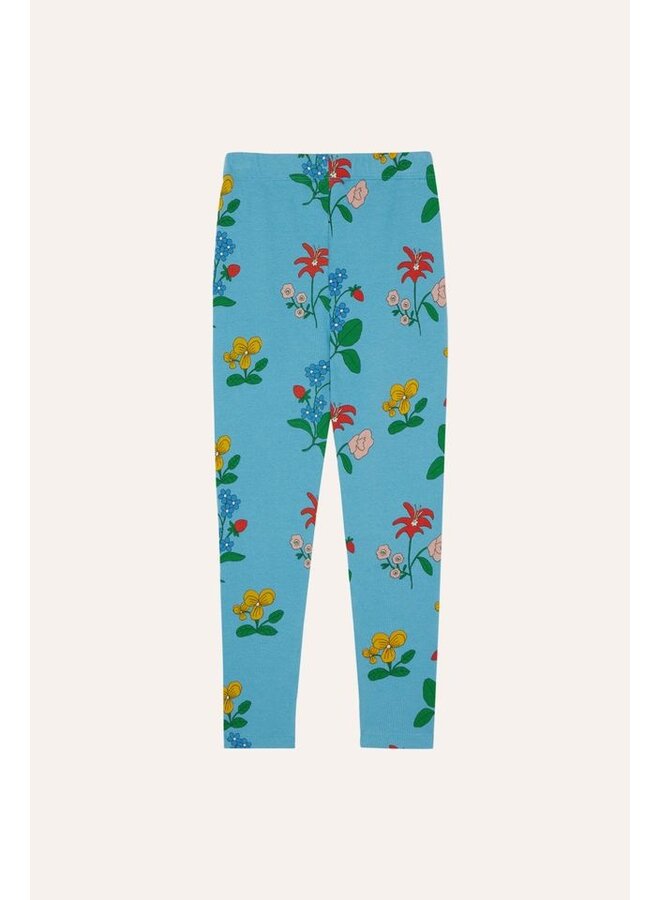 The Campamento | flowers allover leggings | blue