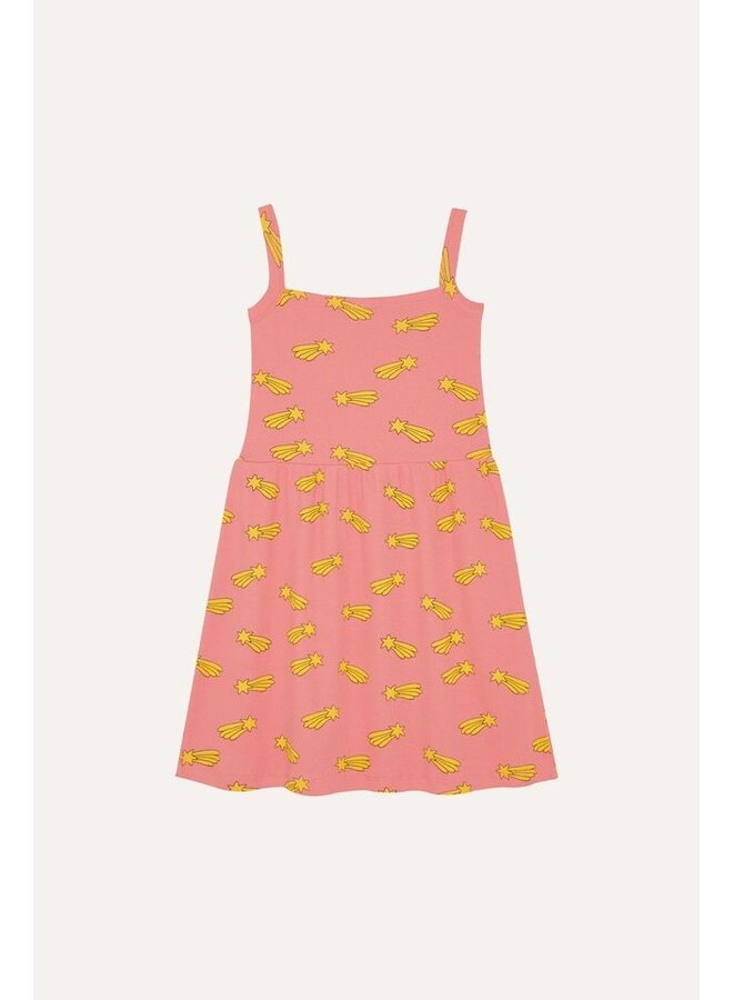 The Campamento | falling stars allover dress | pink
