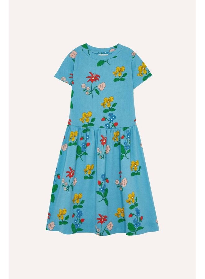 The Campamento | flowers allover dress | blue