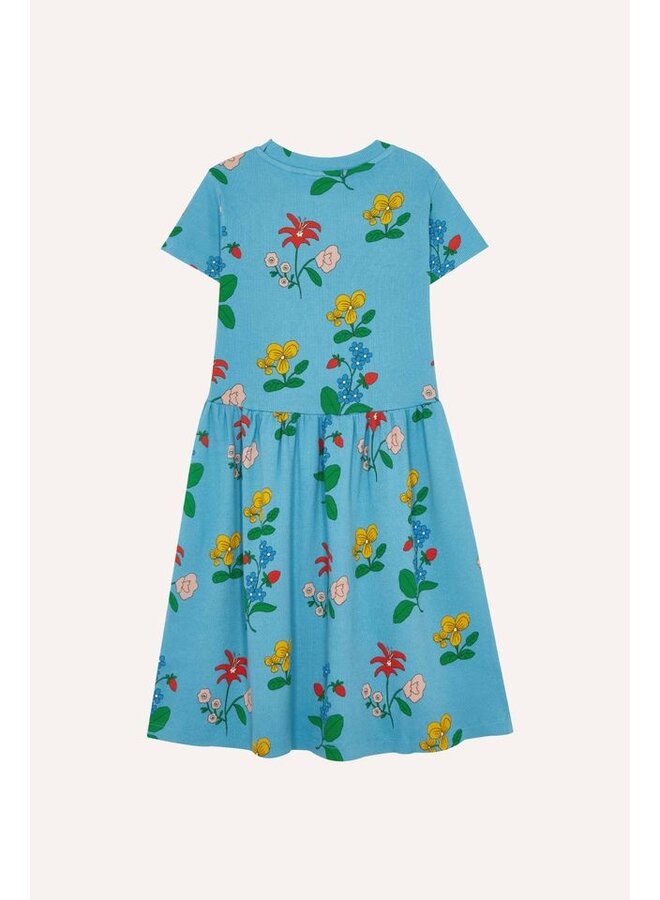The Campamento | flowers allover dress | blue