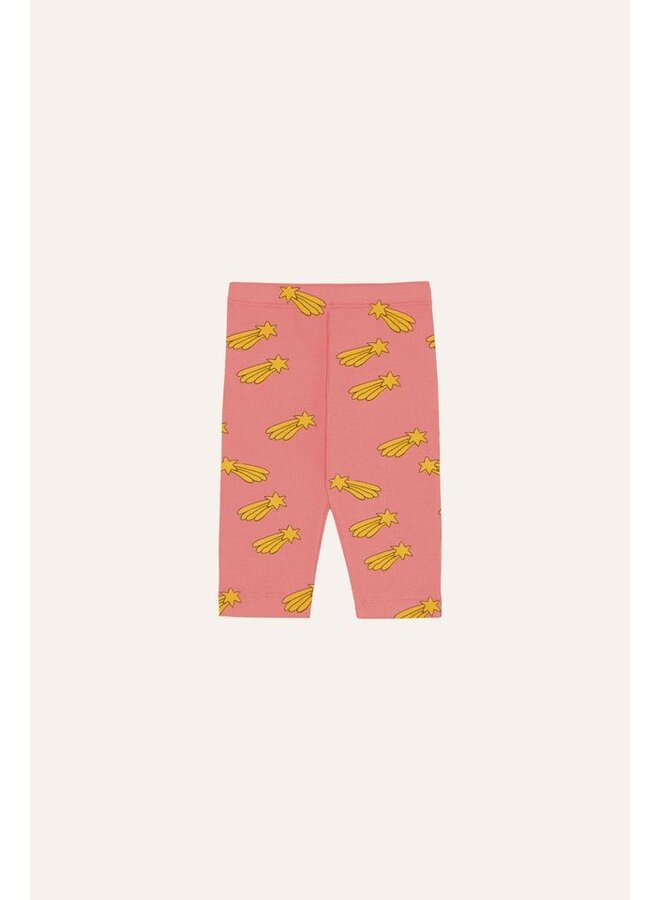 The Campamento | falling stars allover baby leggings | pink