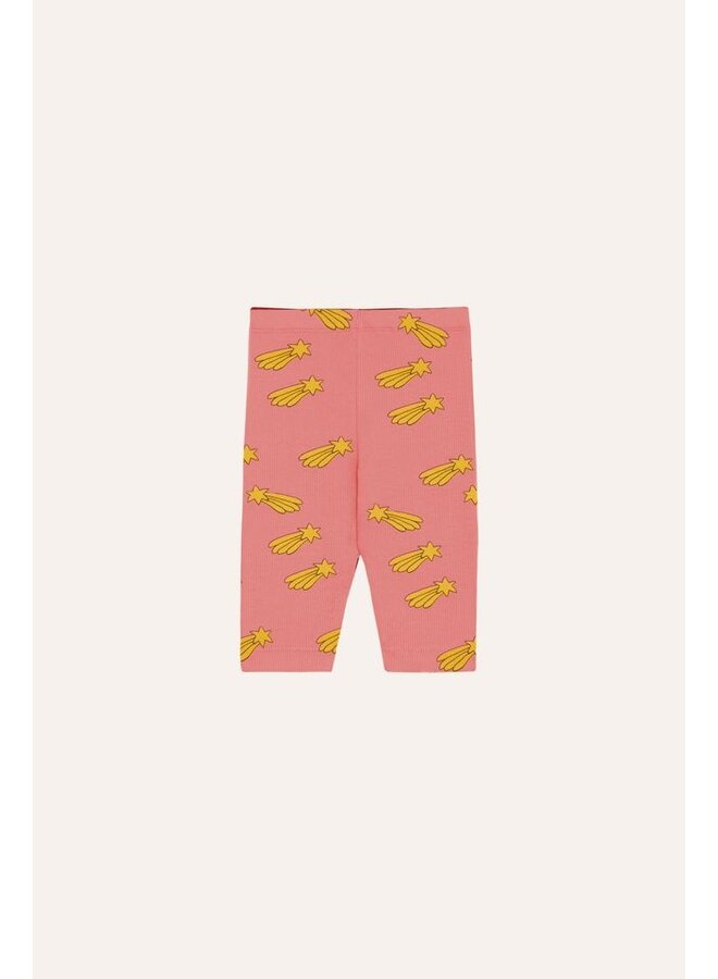 The Campamento | falling stars allover baby leggings | pink