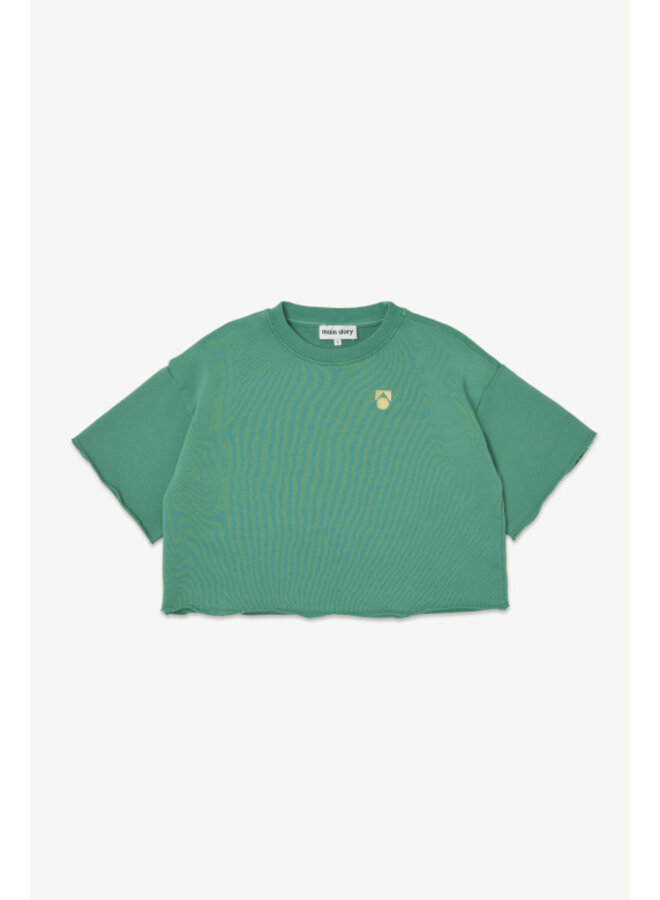 Main Story | sweat top | bottle green fleece