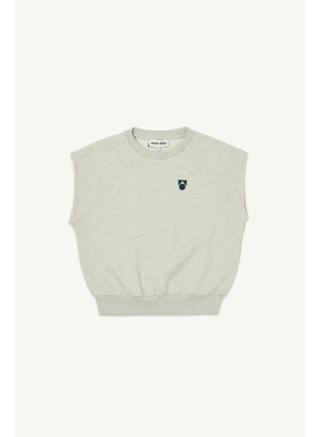 Main Story | tank | ecru melange fleece