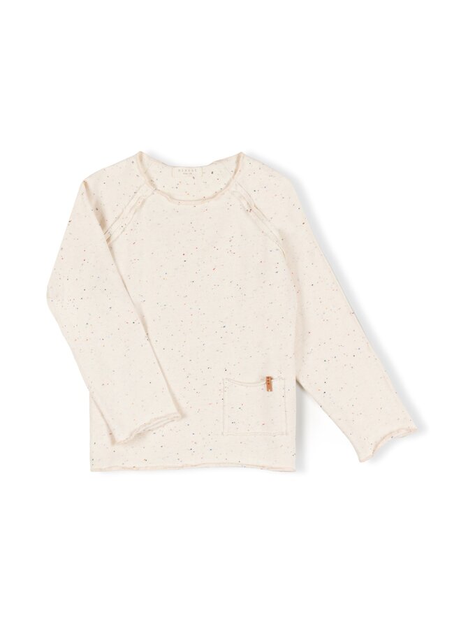 Nixnut | pocket shirt | ecru speckle