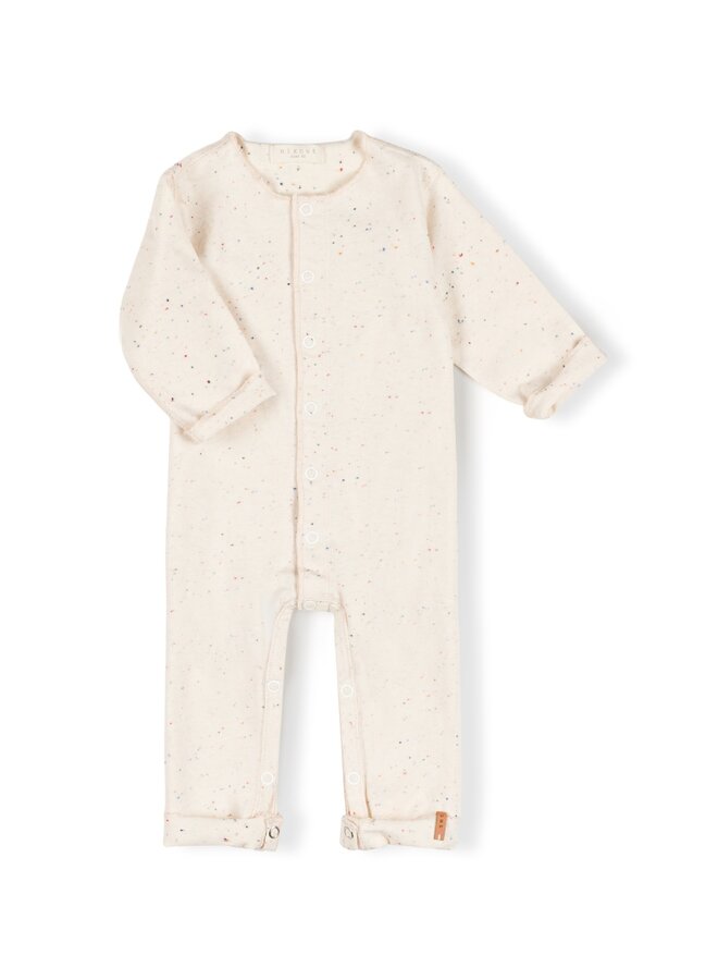 Nixnut | born onesie | ecru speckle
