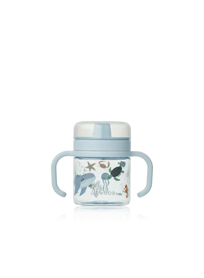 Liewood | kylo tritan sippy cup | sea creature/sandy