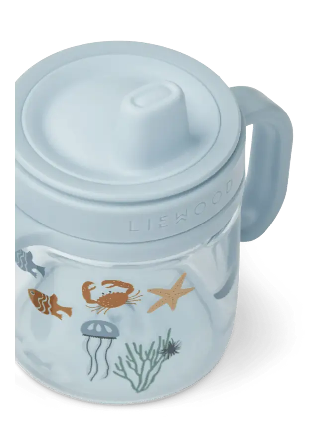 Liewood | kylo tritan sippy cup | sea creature/sandy