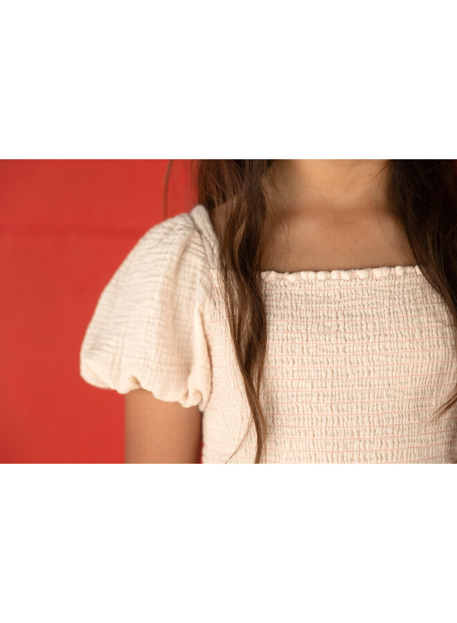 Nixnut | smock top | snow