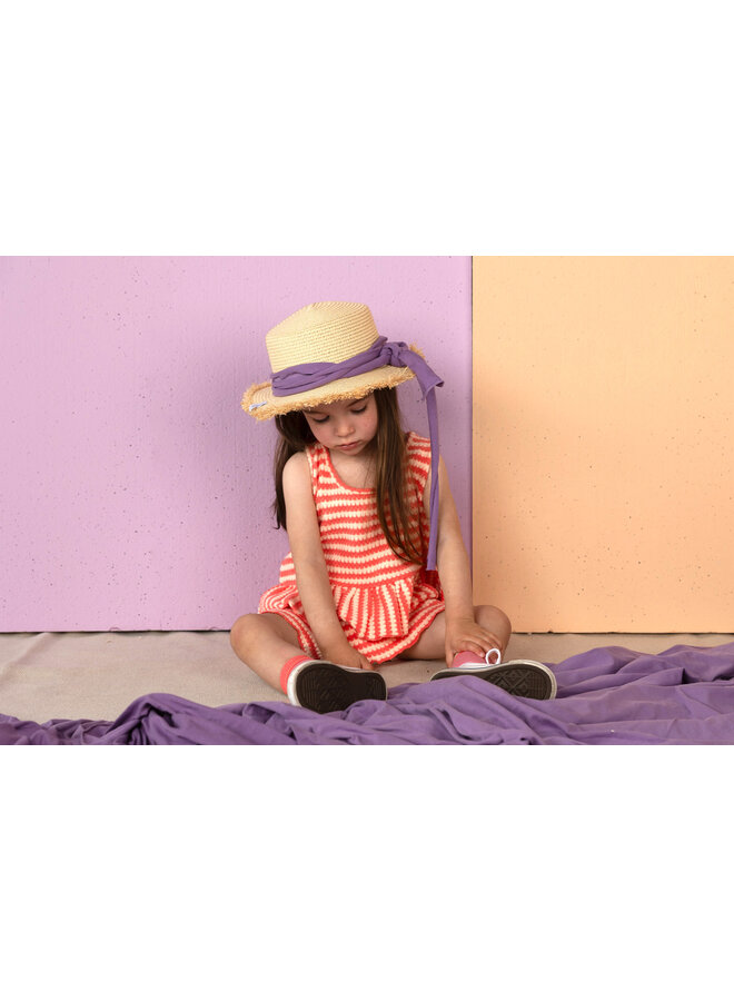 Nixnut | sum top | coral stripe