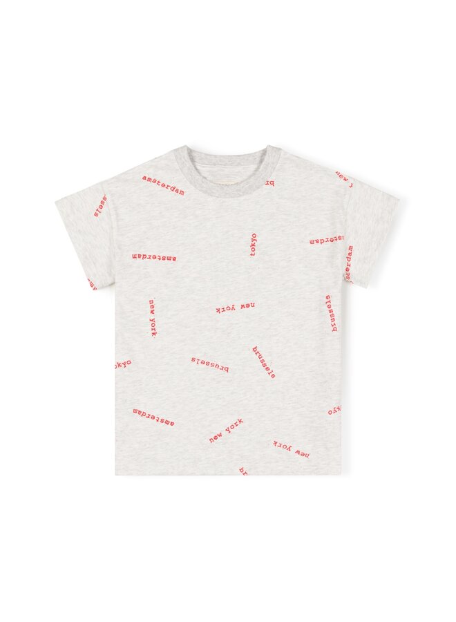 Nixnut | stamp tshirt | grey