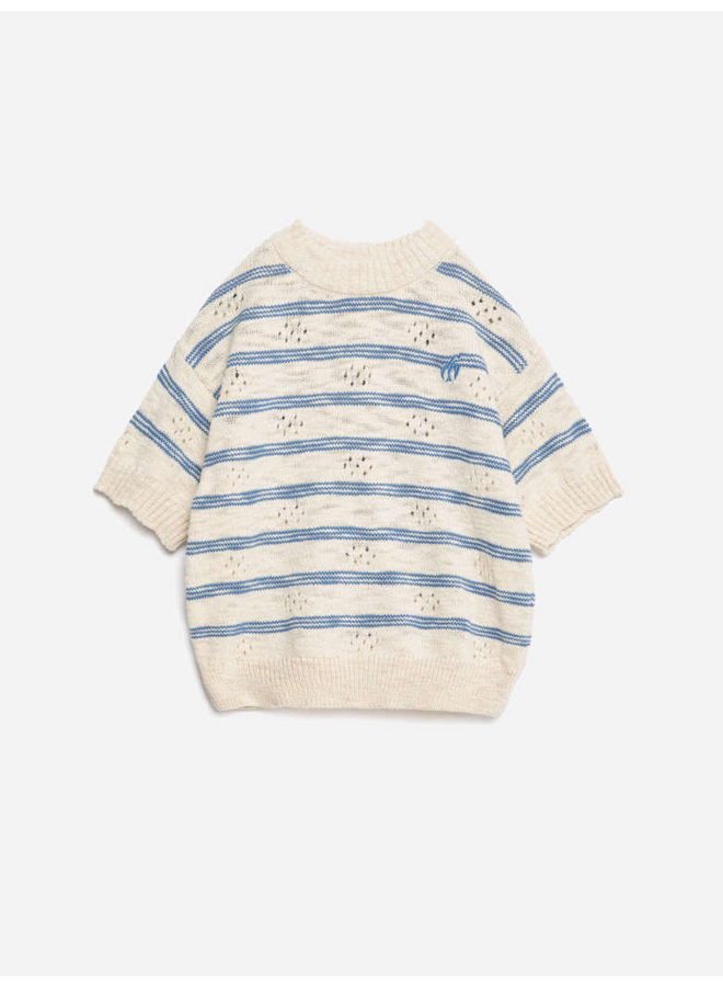 True Artist | knit t-shirt nº01 campanula | offwhite