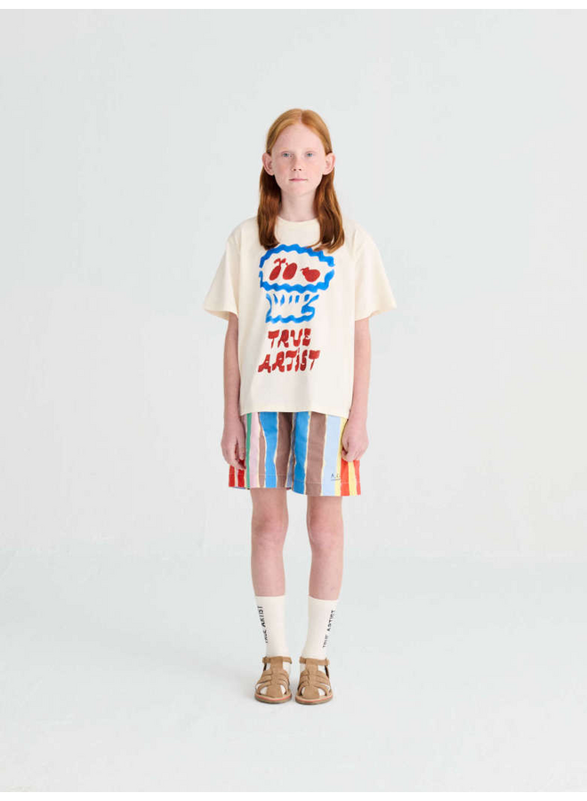 True Artist | strokes t-shirt | beige