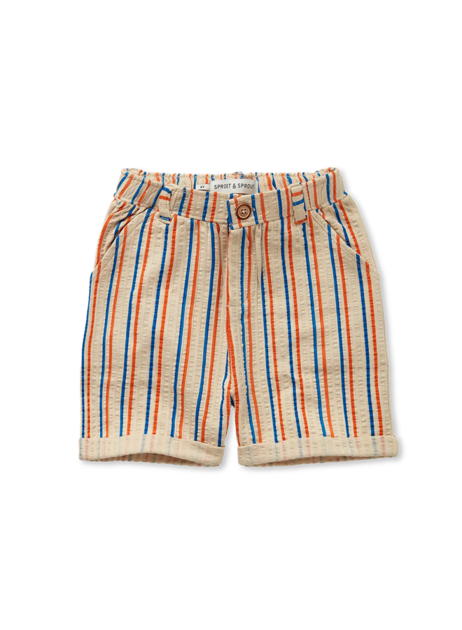 Sproet & Sprout | chino short small stripes | sesame