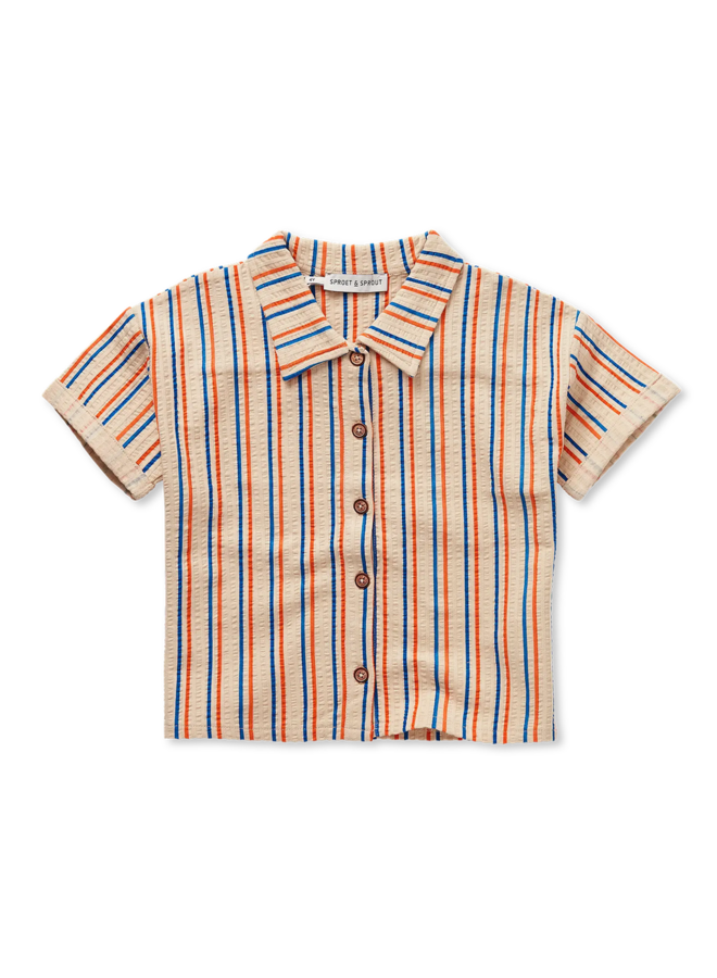 Sproet & Sprout | loose shirt small stripes | sesame