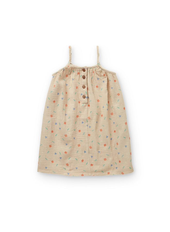 Sproet & Sprout | muslin dress sprinkle | sesame