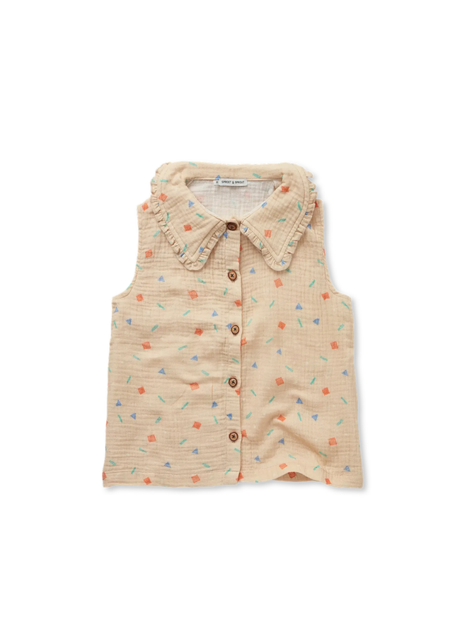 Sproet & Sprout | muslin girls blouse | sesame