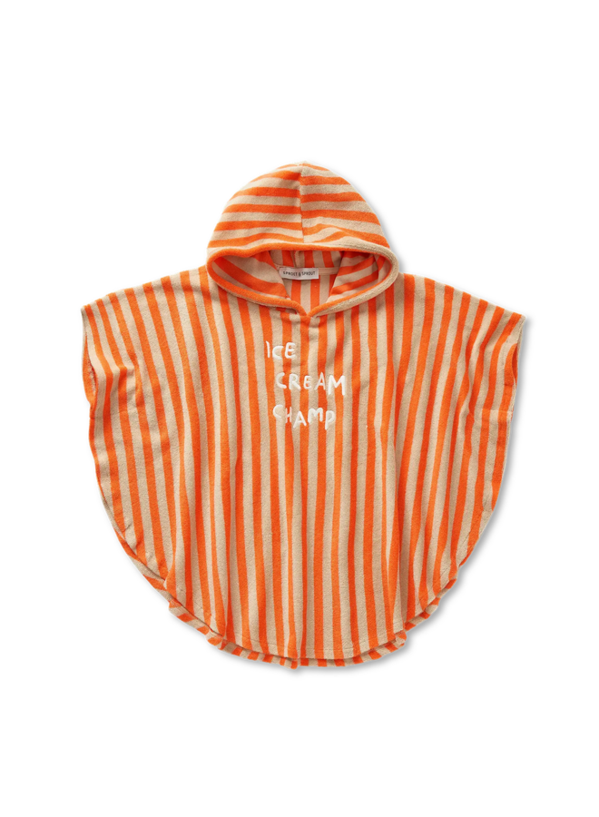 Sproet & Sprout | bath cape stripes  | sesame