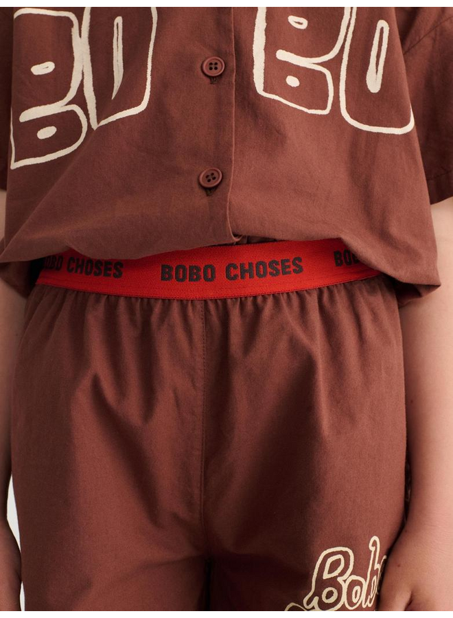 Bobo Choses | bobo choses by hand woven bermuda shorts | brown
