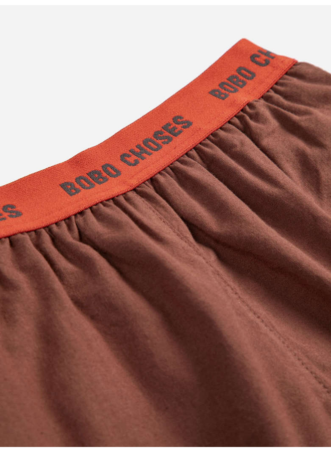 Bobo Choses | bobo choses by hand woven bermuda shorts | brown