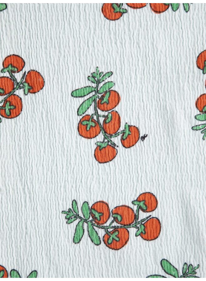 Bobo Choses | juicy tomatoes all over cropped t-shirt | light blue