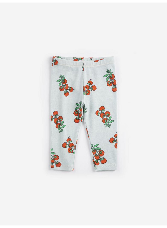 Bobo Choses | juicy tomatoes all over baby leggings | light blue