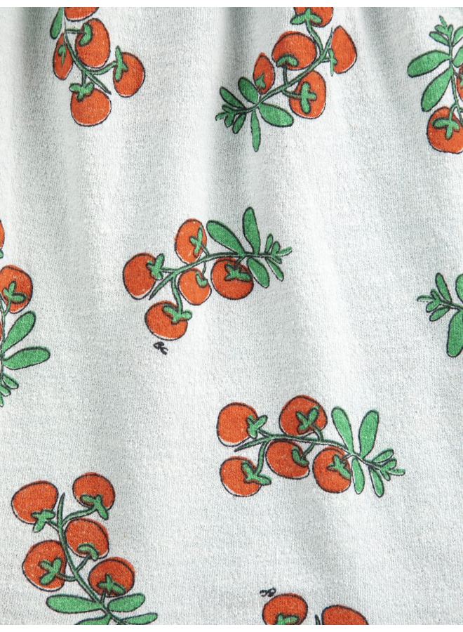 Bobo Choses | juicy tomatoes all over ruffled dress | light blue