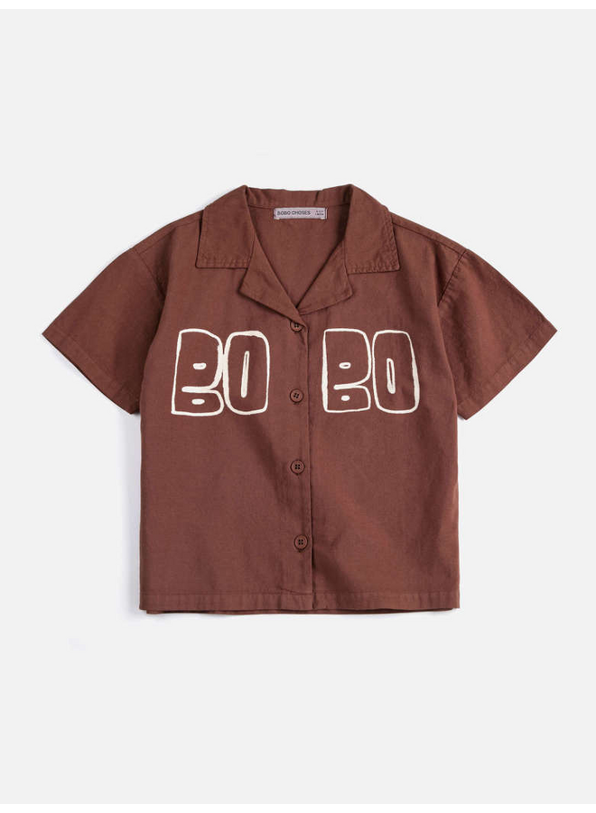 Bobo Choses | bobo choses thin woven shirt | brown