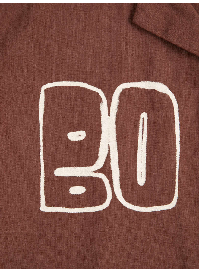 Bobo Choses | bobo choses thin woven shirt | brown