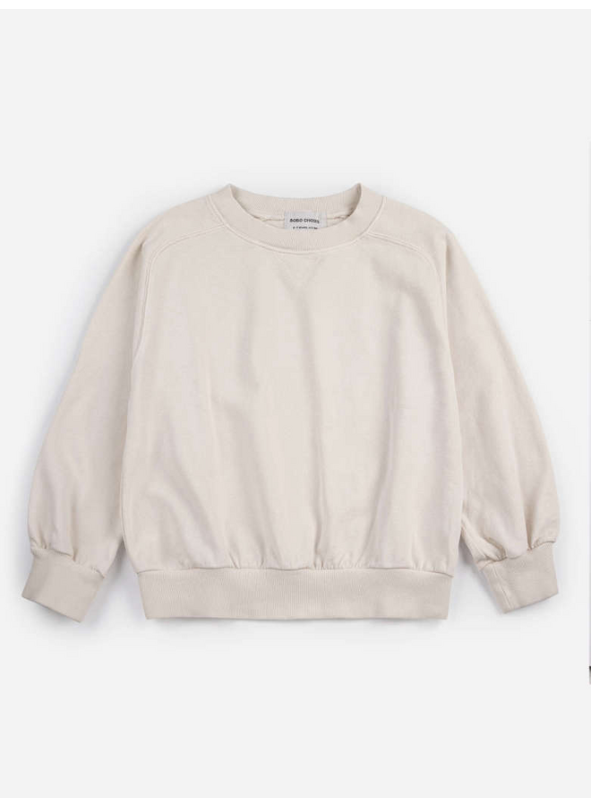 Bobo Choses | bobo choses by hand raglan sweatshirt | offwhite