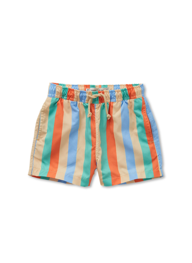 Sproet & Sprout | swim shorts multi stripes  | sand