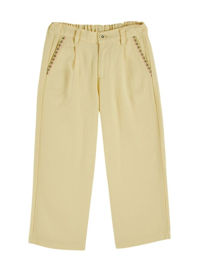 Emile & Ida | pantalon canvas poches cerises | mimosa