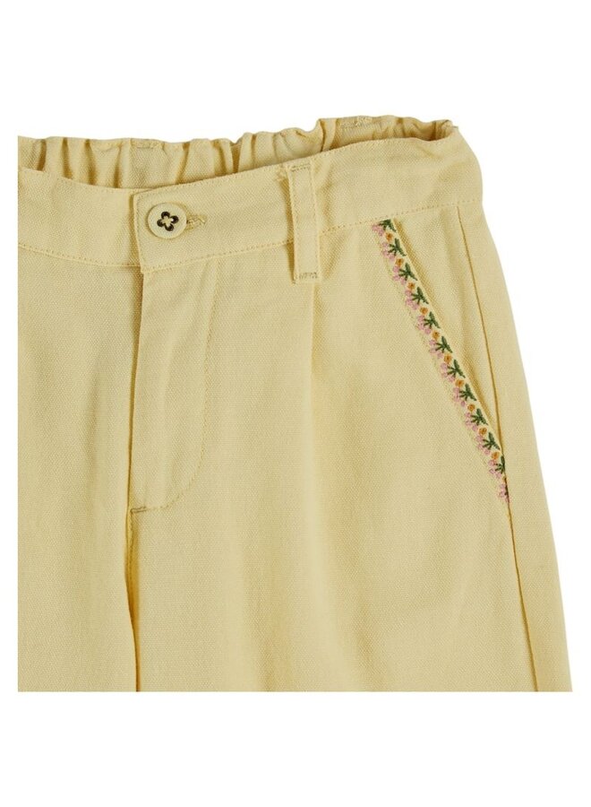 Emile & Ida | pantalon canvas poches cerises | mimosa