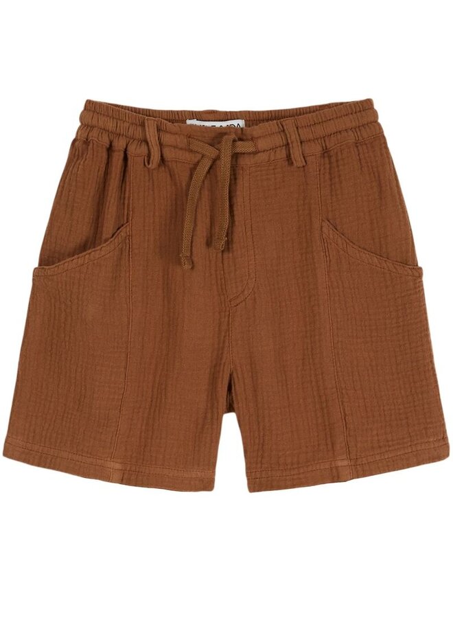 Emile & Ida | short gaze de coton | brownie