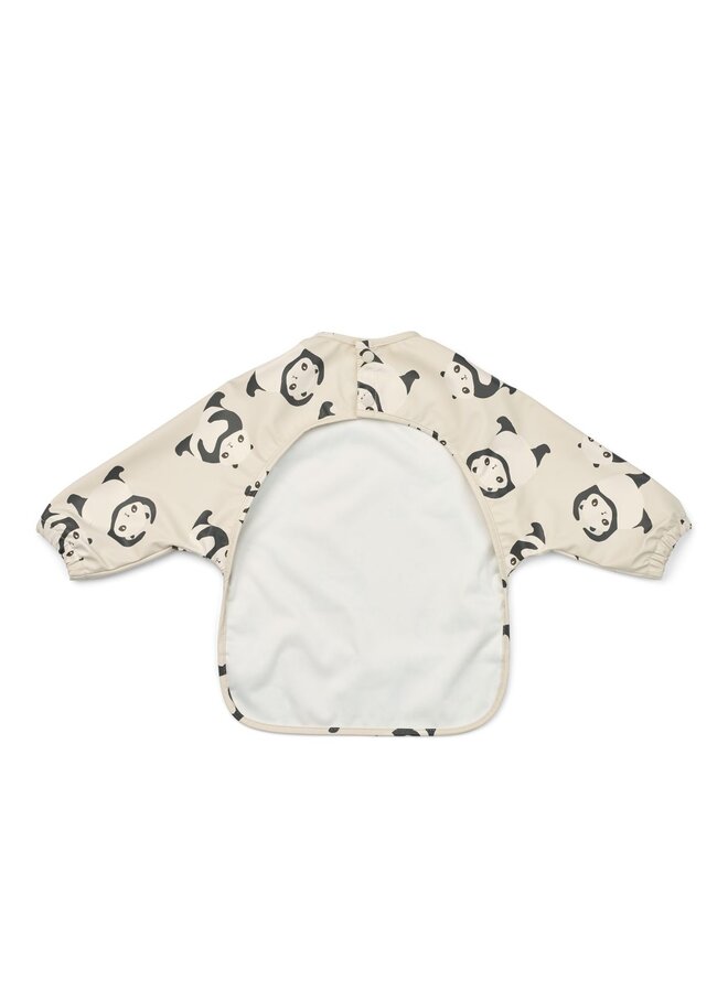 Liewood | merle printed cape bib | panda/sandy