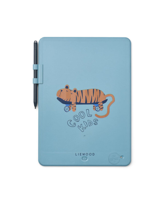 Liewood | zora magic drawing board 10 inches | tiger/beach blue