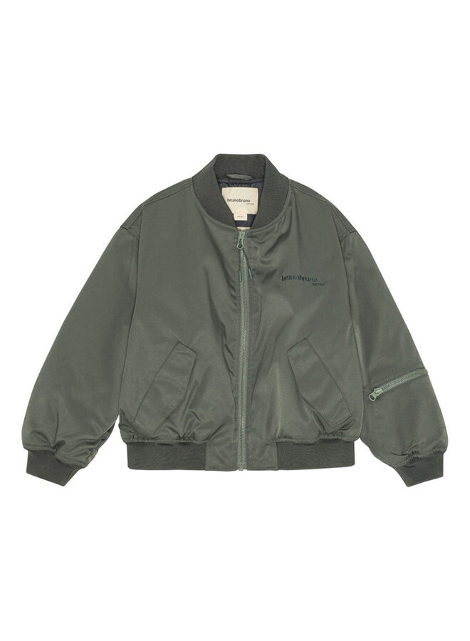Brunobruno nation | adrian bomber jacket | balsam green