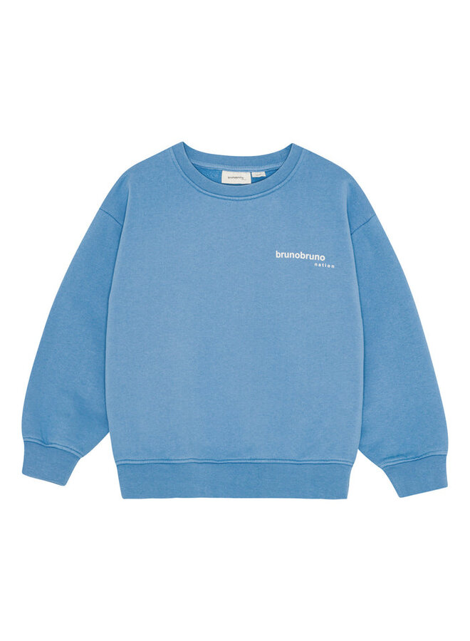 Brunobruno nation | norah sweatshirt | provence blue