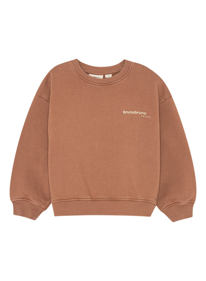 Brunobruno nation | norah sweatshirt | clove bordeaux