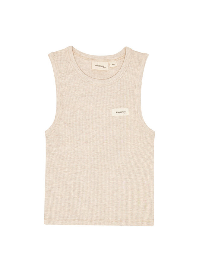 Brunobruno nation | elliot tank top | antique white melange