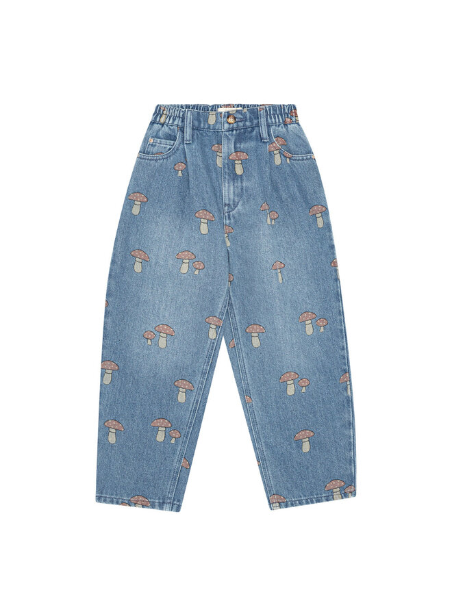 Brunobruno nation | dorethy aop jeans | mid blue denim aop