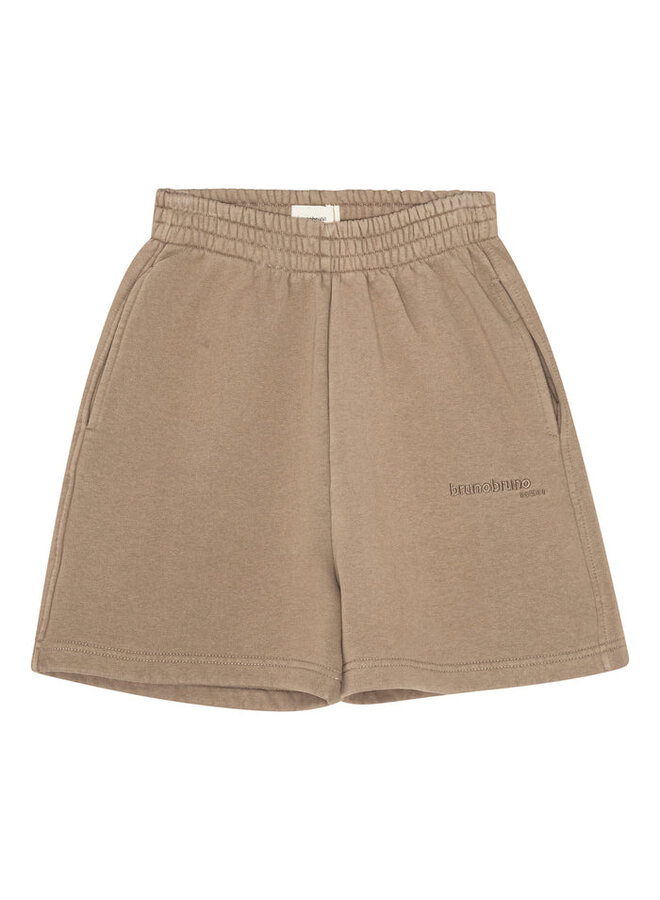Brunobruno nation | theo sweatshorts | walnut brown