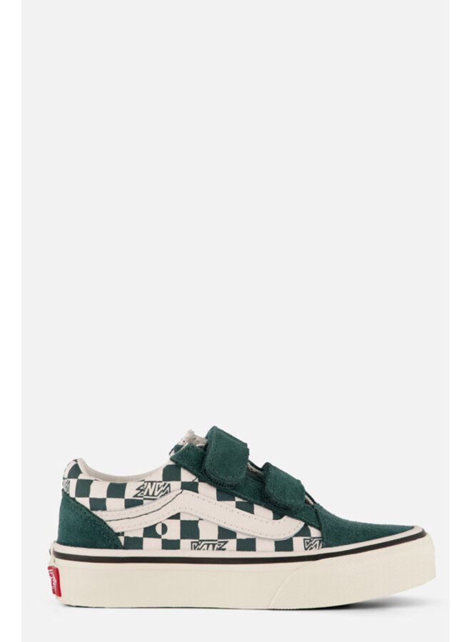 Vans | youth | old skool | geo check mystic moss