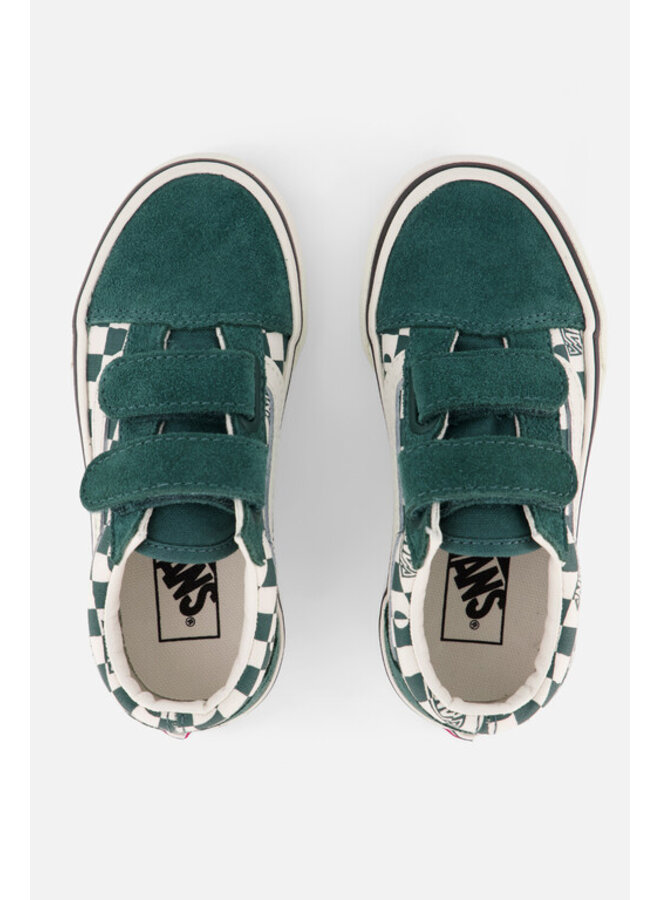 Vans | youth | old skool | geo check mystic moss
