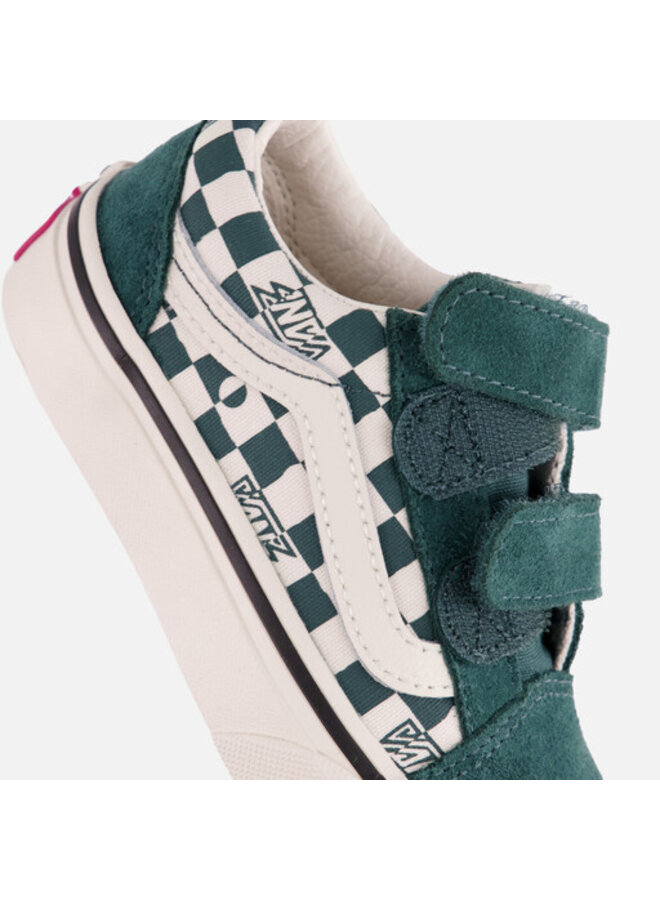 Vans | youth | old skool | geo check mystic moss