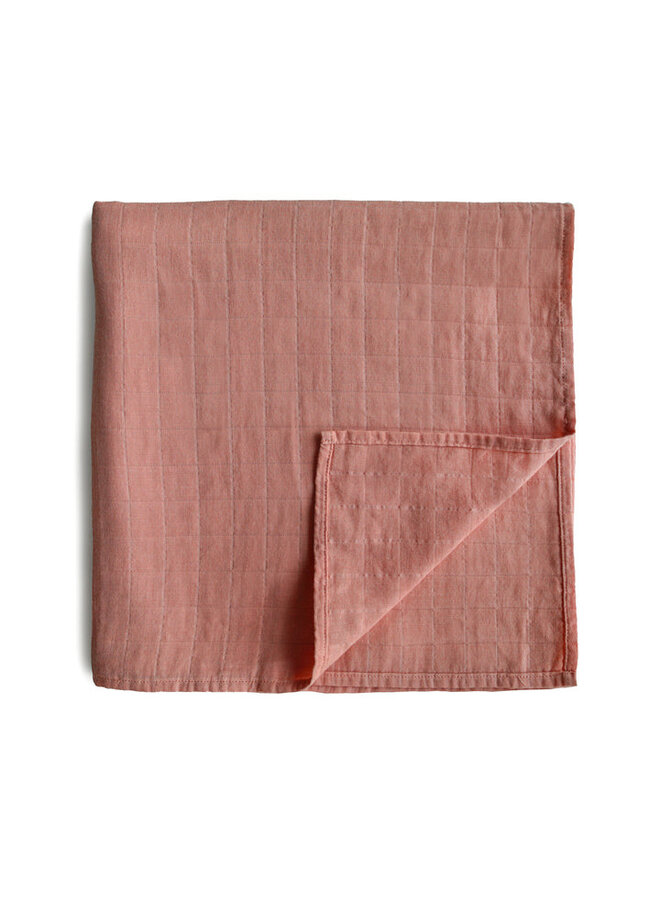 Mushie | swaddle | cedar