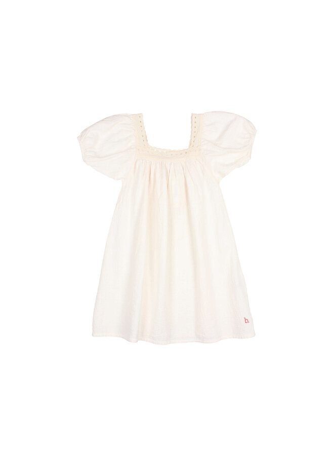 Buho | cotton lace dress | cream pink