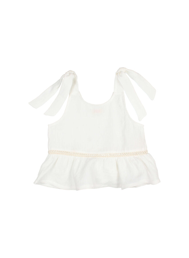 Buho | linen top | white