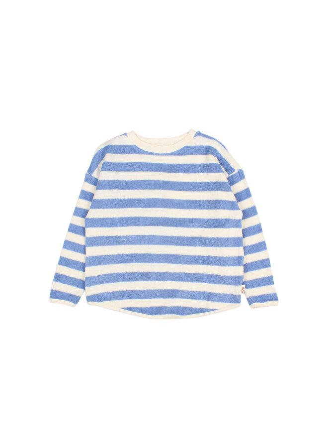 Buho | terry stripes sweatshirt | bluette